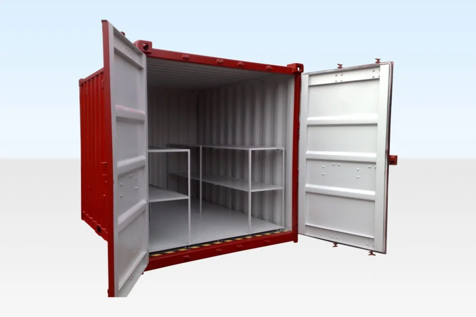 3m 10ft Bunded Storage Container Flat Floor