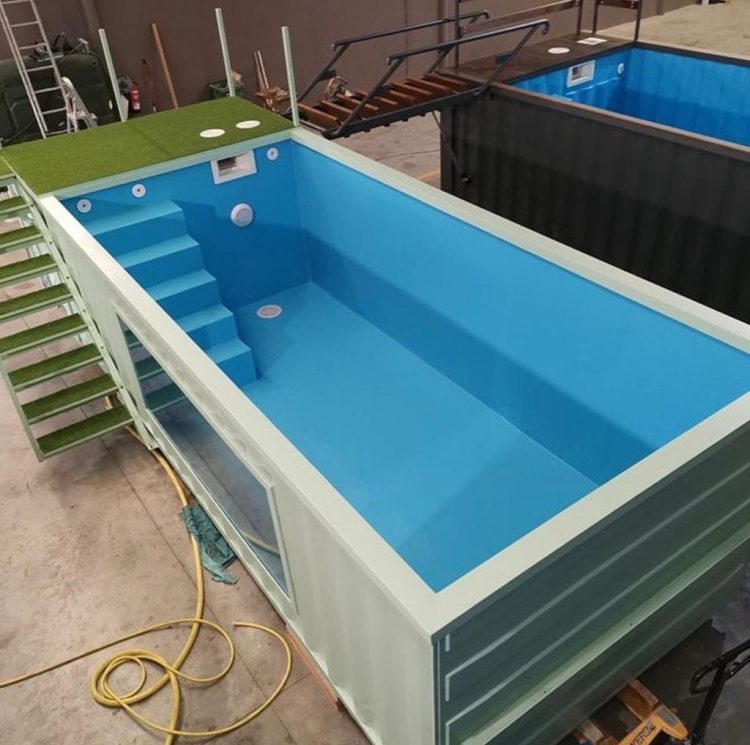 30ft Outdoor Swimming Pool Large Above Ground Backyard Pool Luxury Prefab Container Swimming Pools For Family Leisure