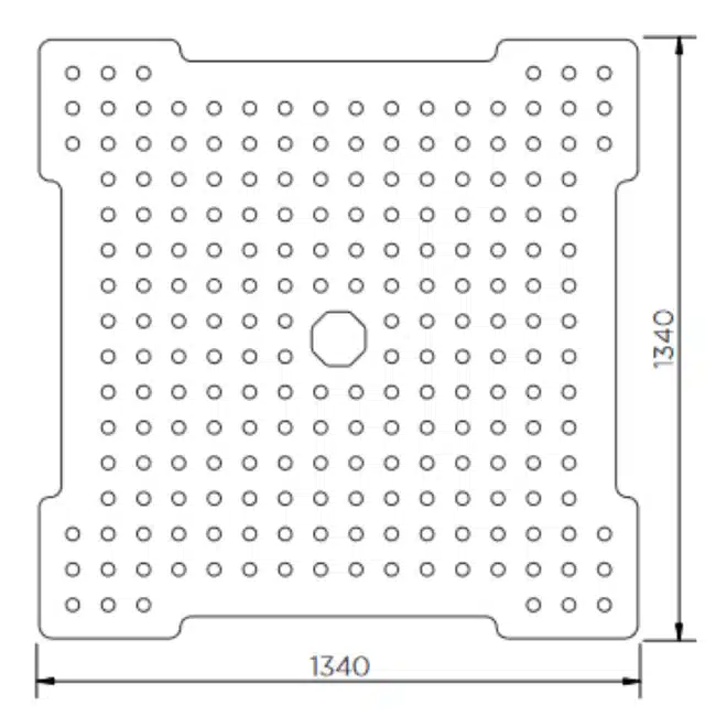 4 Drum 4 Way Entry Spill Pallet