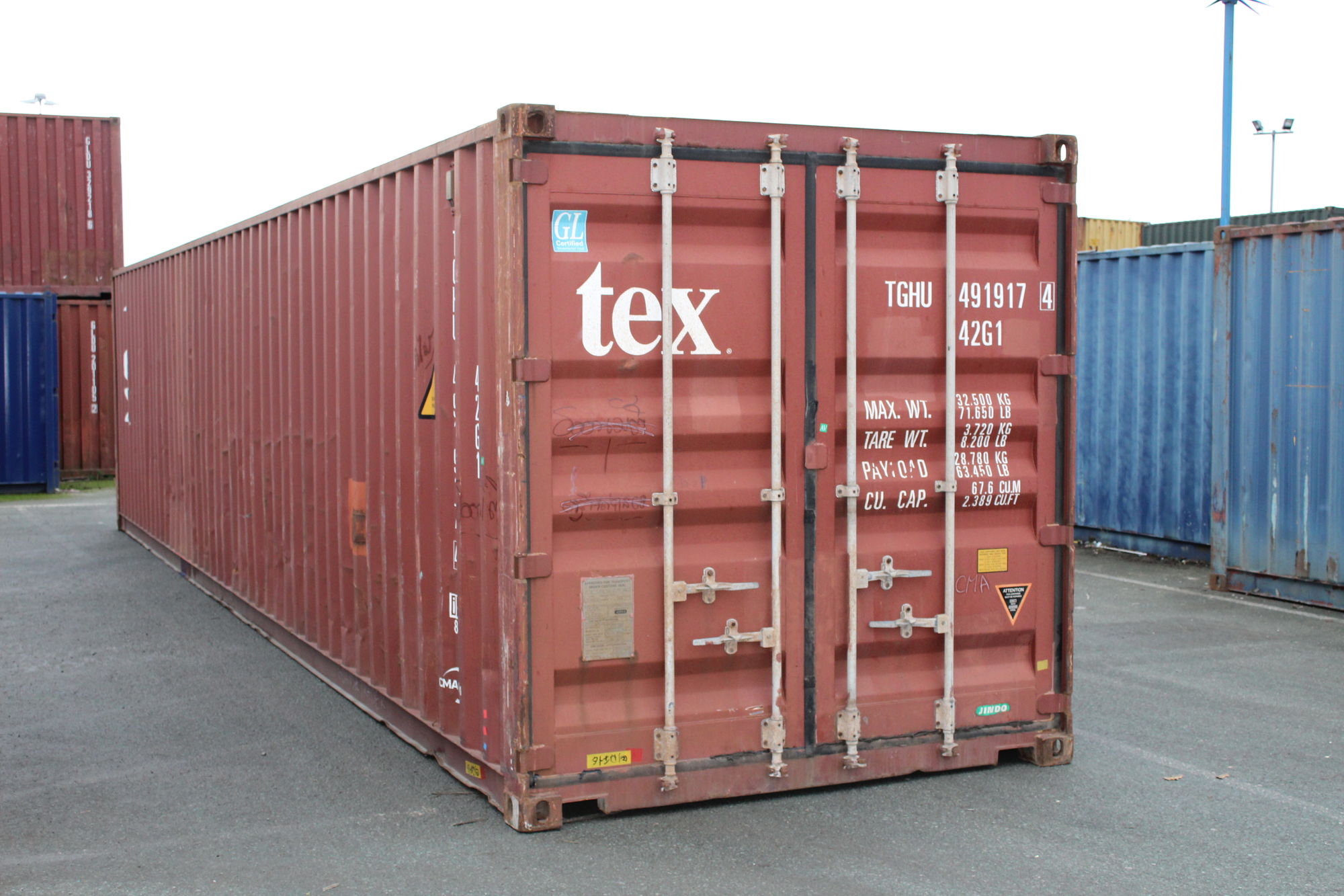 Used 40ft Shipping Container – S2 Doors