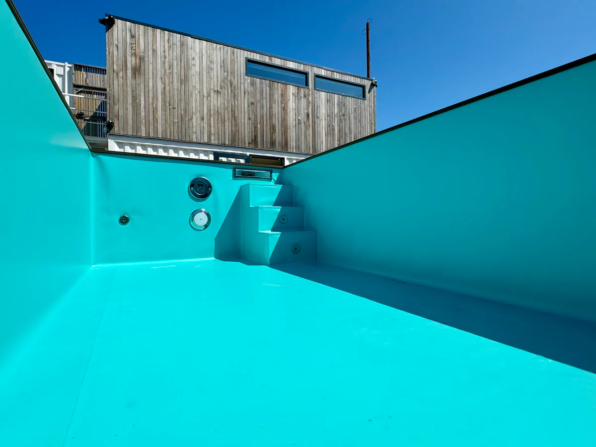 20ft Container Swimming Pool | Caribbean Blue