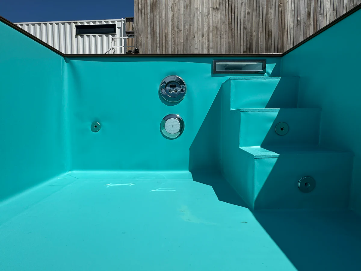 20ft Container Swimming Pool | Caribbean Blue