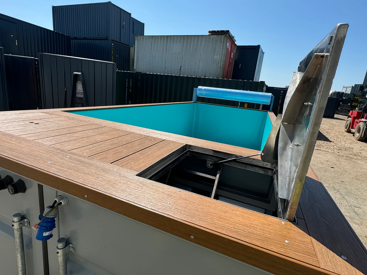20ft Container Swimming Pool | Caribbean Blue