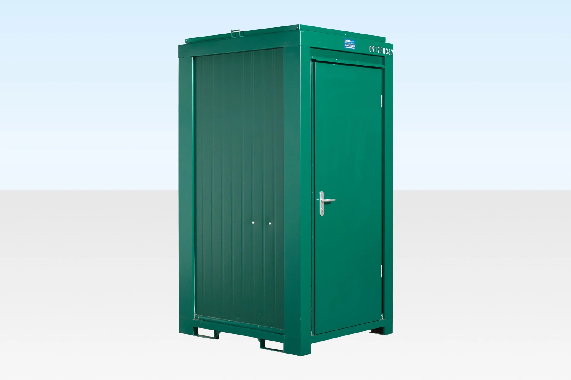 Single mains Toilet 1 2m x 1 4m RAL 6005