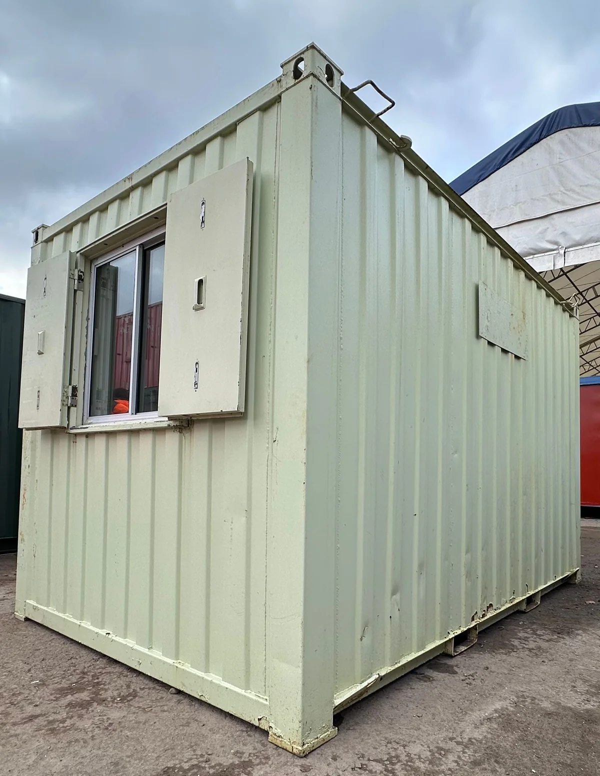 12 x 8 ft Canteen Office Building Site Accommodation Portable Anti Vandal Cabin